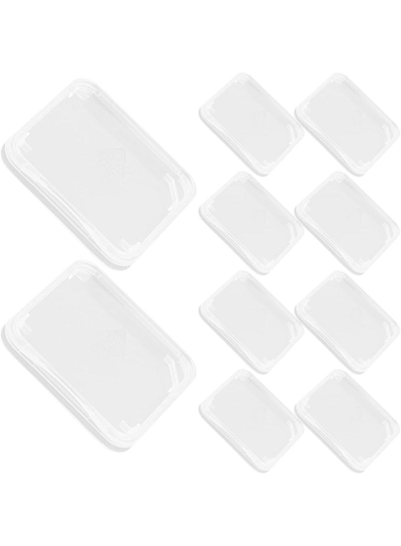 Clear Plastic Memory Card Case Memory Card Case Holder Compatible with SD Micro SD T- Flash Card ( 100pcs ) - Image 1